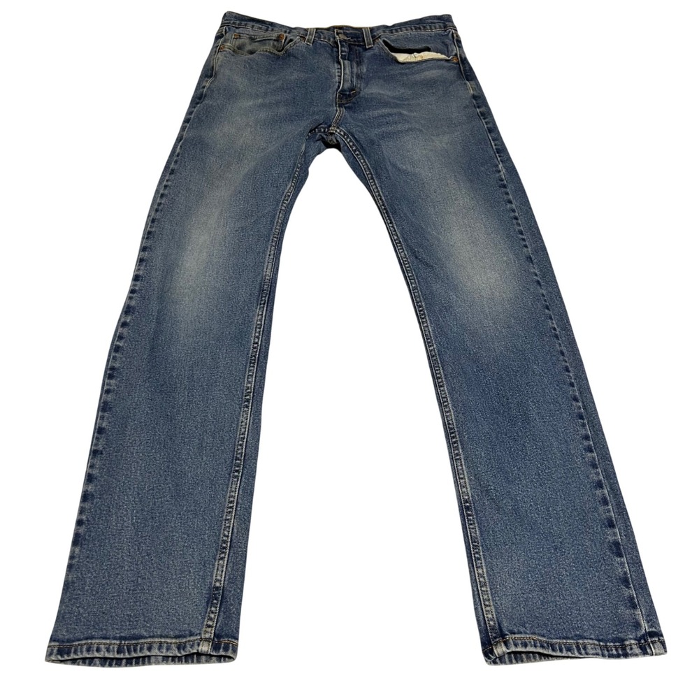Levi's 505 Regular Fit Jeans Mens 34x34 Blue Straight Leg Denim VTG Y2K